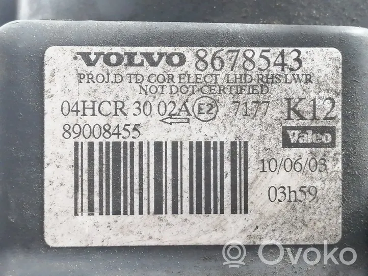 Volvo S80 Etu-/Ajovalo 8678543