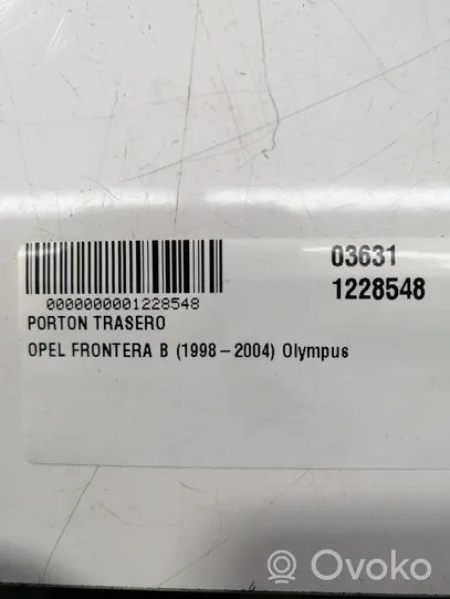 Opel Frontera B Tylna klapa bagażnika 
