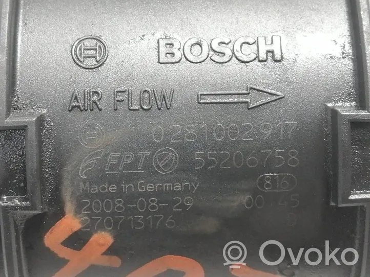 Fiat Bravo Mass air flow meter 55206758