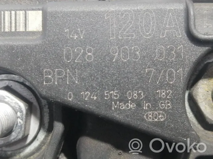 Volkswagen PASSAT B5.5 Lichtmaschine 028903031