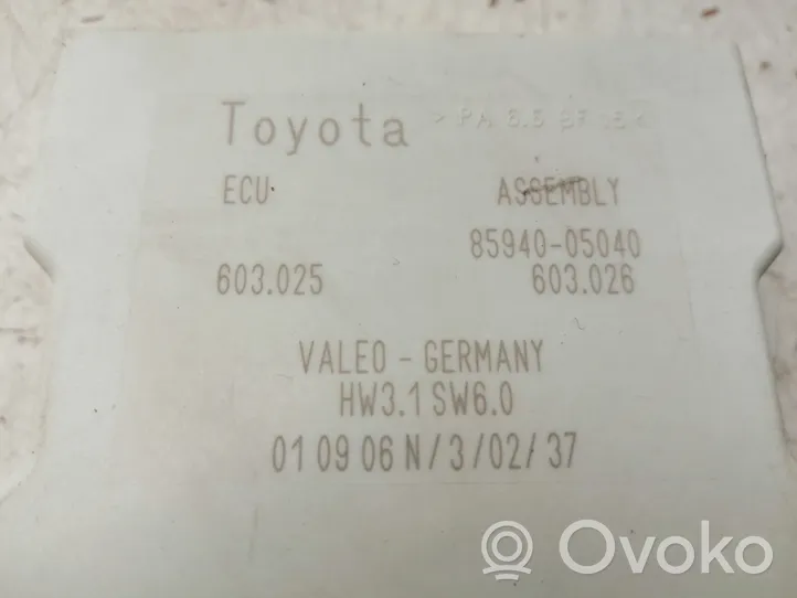 Toyota Avensis T250 Logu tīrītāju relejs 