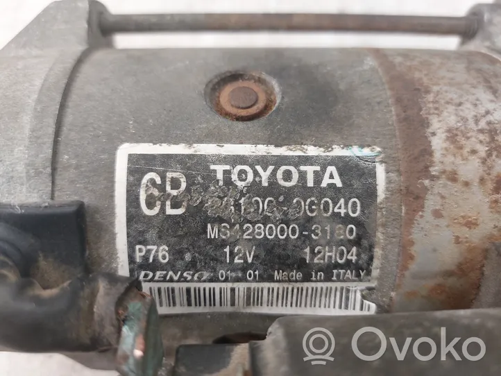 Toyota Corolla Verso AR10 Motorino d’avviamento 