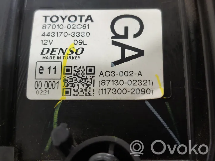 Toyota Verso Sisälämmityksen ilmastoinnin korin kokoonpano 8701002C61