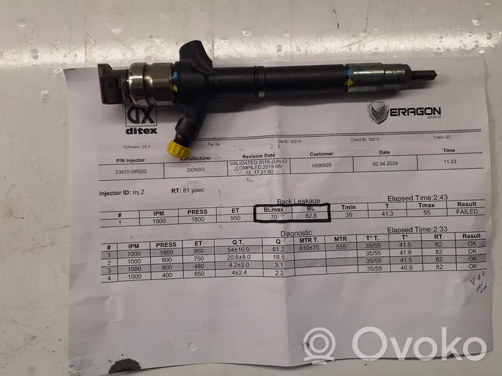 Toyota Corolla Verso AR10 Injecteur de carburant 2367009290
