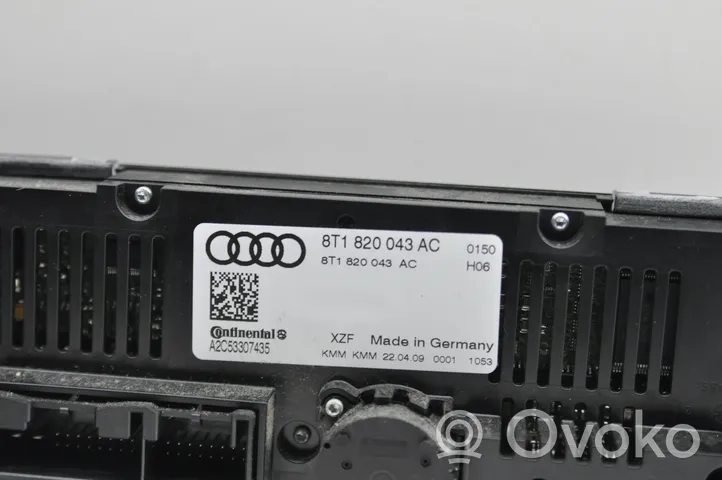 Audi Q5 SQ5 Sisätuulettimen ohjauskytkin 8T1820043AC