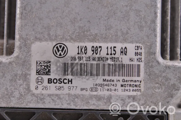 Volkswagen Golf VI Moottorin ohjainlaite/moduuli 1K0907115AQ