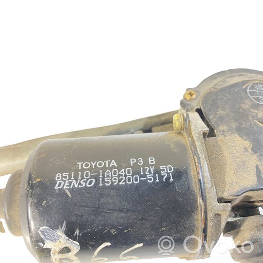 Toyota Corolla E120 E130 Tringlerie et moteur d'essuie-glace avant 851101A040