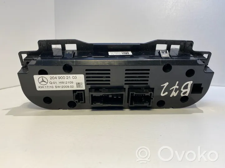 Mercedes-Benz C W204 Unidad de control climatización 2049002103