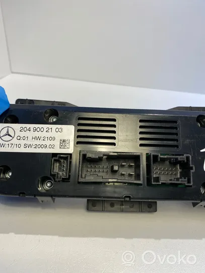 Mercedes-Benz C W204 Panel klimatyzacji 2049002103