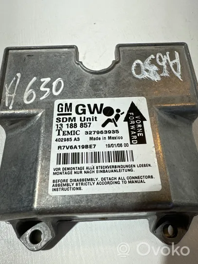 Opel Astra H Airbag control unit/module 402985A3