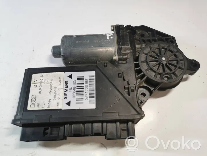 Audi A4 S4 B6 8E 8H Etuoven ikkunan nostomoottori 8E0959801A