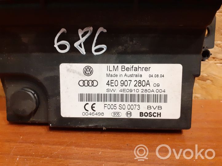 Audi A8 S8 D3 4E Relais de contrôle de courant 4E0907280A