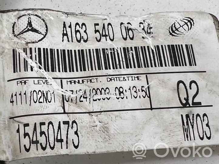 Mercedes-Benz ML W163 Wiązka przewodów drzwi tylnych A1635400634