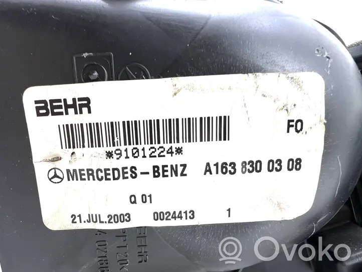 Mercedes-Benz ML W163 Lämmittimen puhallin A1638300308