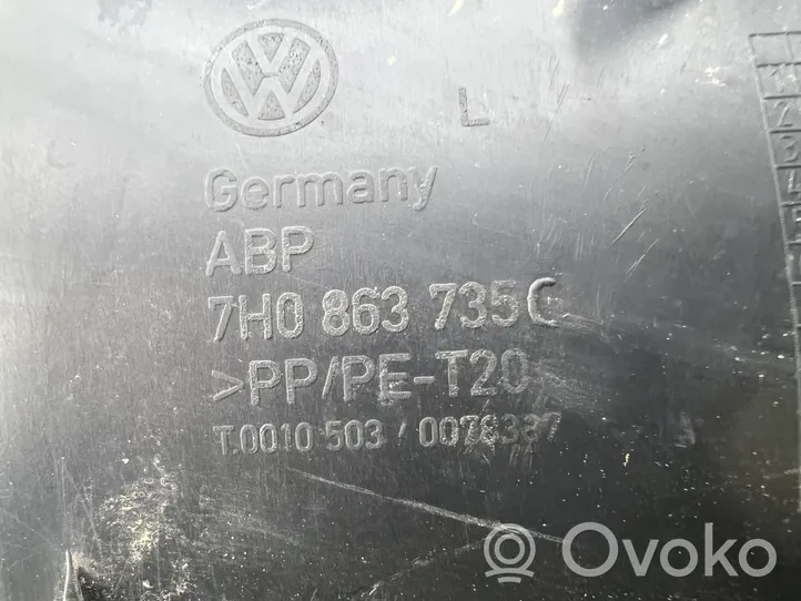 Volkswagen Transporter - Caravelle T5 Listwa progowa przednia 7H0863735C