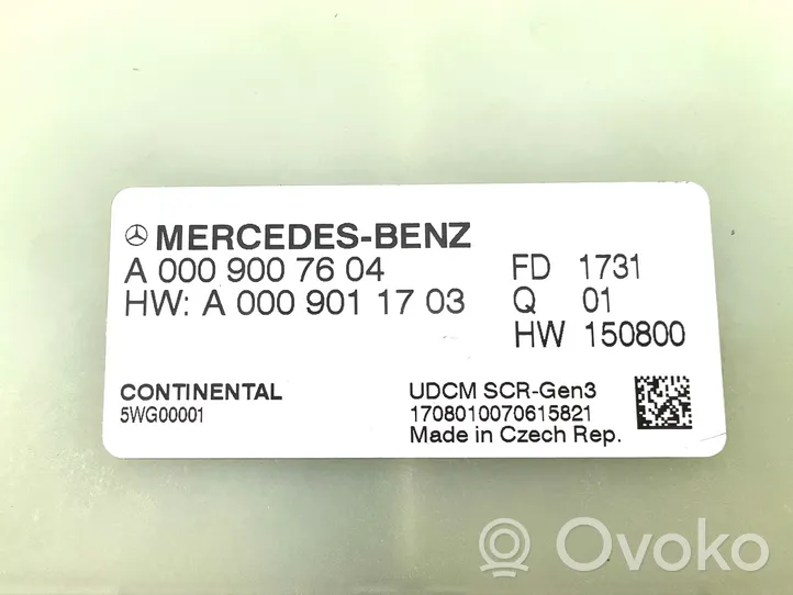 Mercedes-Benz E W213 Pakojärjestelmän pelkistysaineiden ohjainlaite A0009007604