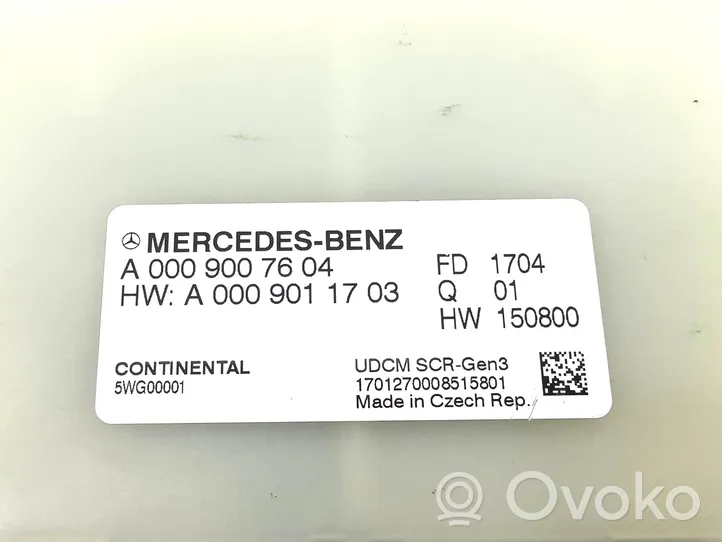 Mercedes-Benz E W213 Блок управления очистки выброса A0009007604