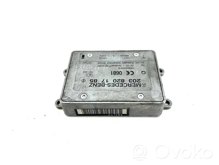 Mercedes-Benz C W203 Module unité de contrôle d'antenne 2038201785