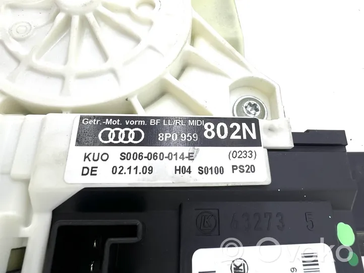 Audi A3 S3 A3 Sportback 8P Priekinio el. lango pakėlimo mechanizmo komplektas 8P4837462A