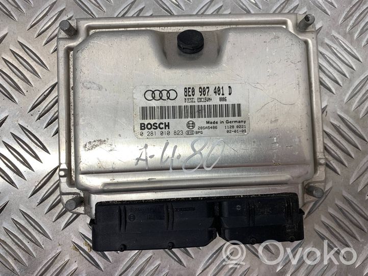 Audi A4 S4 B6 8E 8H Variklio valdymo blokas 8E0907401D