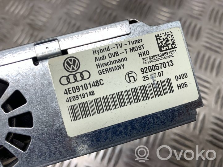 Audi A8 S8 D3 4E Module de contrôle vidéo 4E0919148