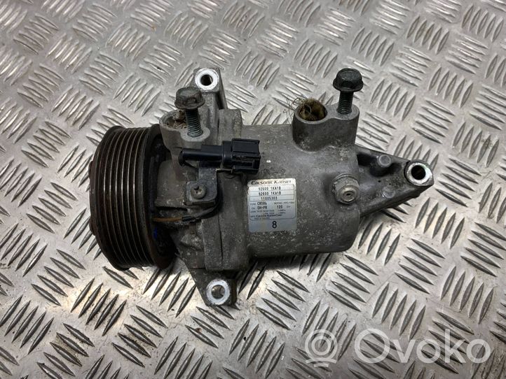 Nissan Juke I F15 Ilmastointilaitteen kompressorin pumppu (A/C) 926001KA1B