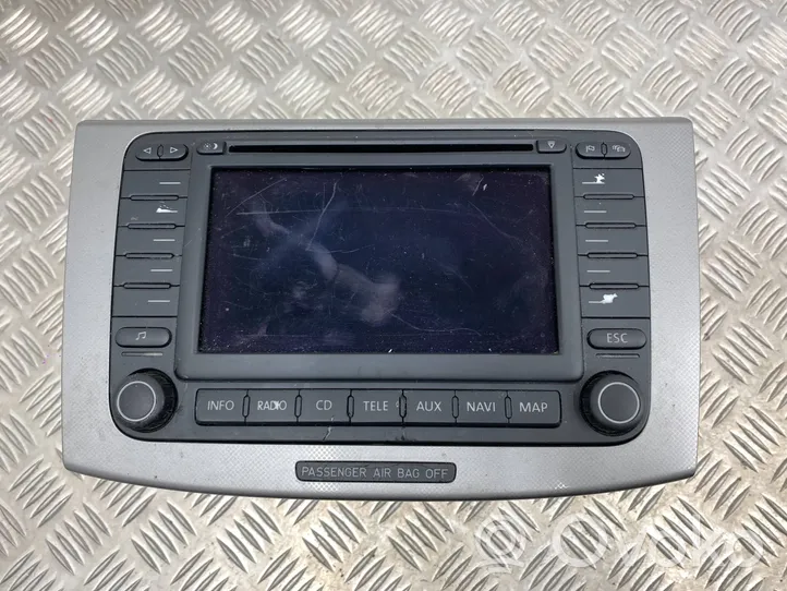 Volkswagen PASSAT B6 Radio/CD/DVD/GPS-pääyksikkö 1T0035194C