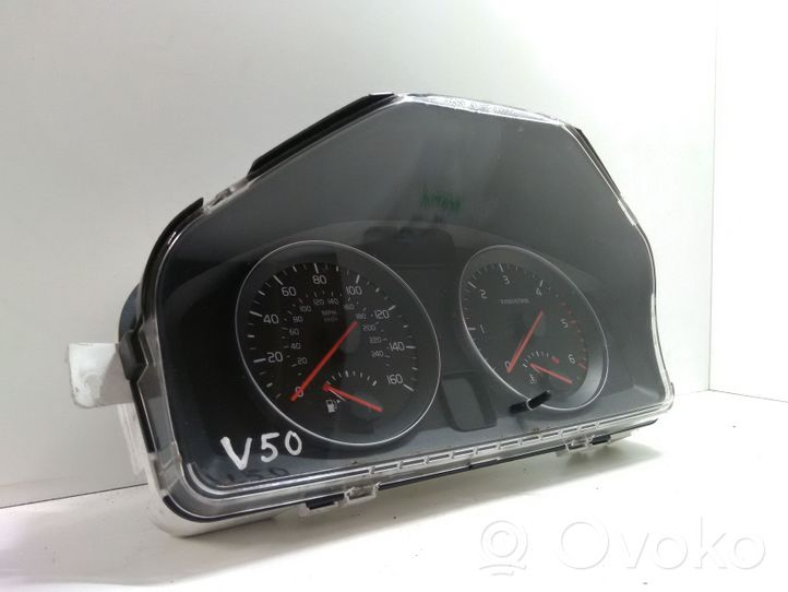 Volvo V50 Spidometras (prietaisų skydelis) 31296234