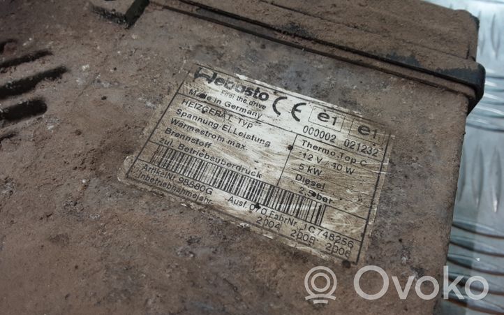 Citroen C8 Auxiliary pre-heater (Webasto) 98880G