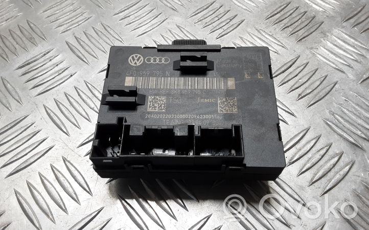 Audi A4 Allroad Durų elektronikos valdymo blokas 4F0959795N