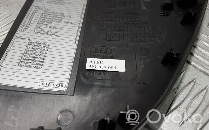 Audi A6 S6 C6 4F Panelės apdailos skydas (šoninis) 4F1857086