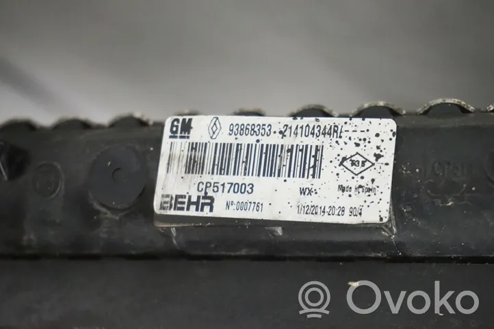 Opel Vivaro Pannello di supporto del radiatore 93868353