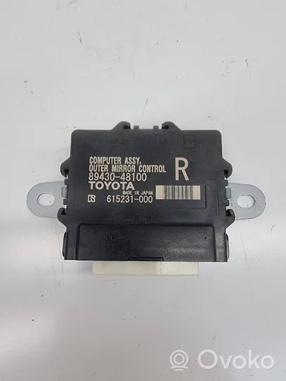 Lexus RX 450H Modulo di controllo degli specchietti retrovisori 8943048100