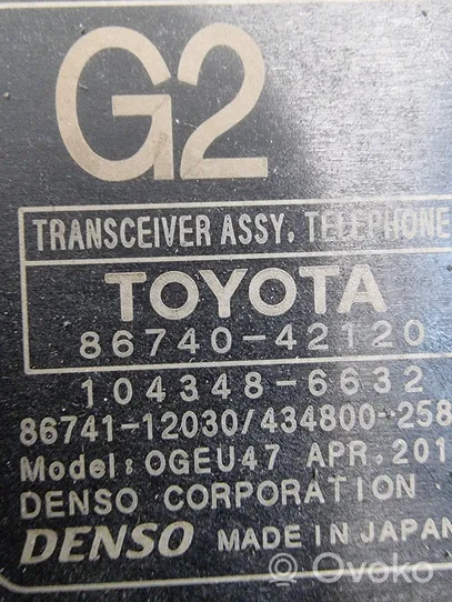 Toyota RAV 4 (XA50) Sterownik / Moduł sterujący telefonem 8674042120