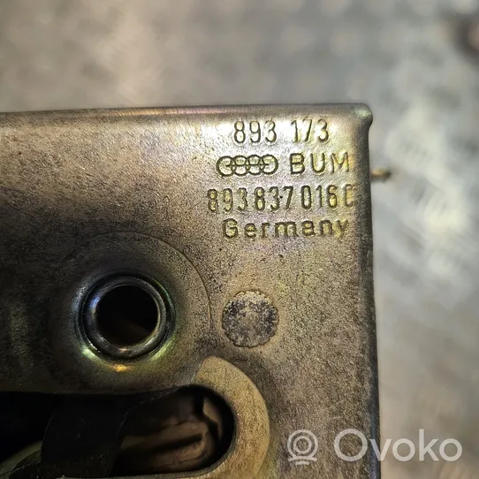 Audi 80 90 B3 Serrure de porte avant 893837016C