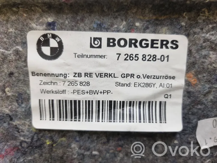 BMW 3 E90 E91 Apatinis, bagažinės šono, apdailos skydas 7265828