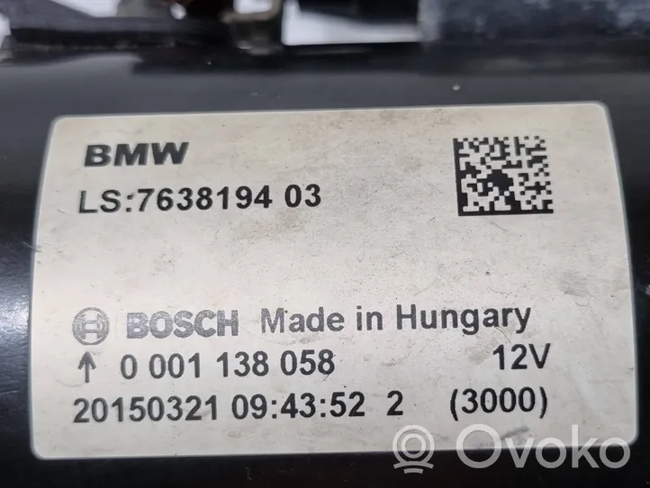 BMW X1 E84 Motor de arranque 7638194