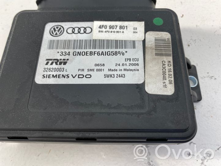 Audi A6 S6 C5 4B Module de commande de frein à main 4F0907801A