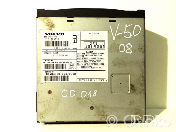 Volvo V50 Radija/ CD/DVD grotuvas/ navigacija 31260775
