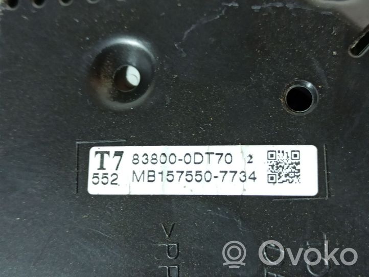 Toyota Yaris Tachimetro (quadro strumenti) 838000DT70