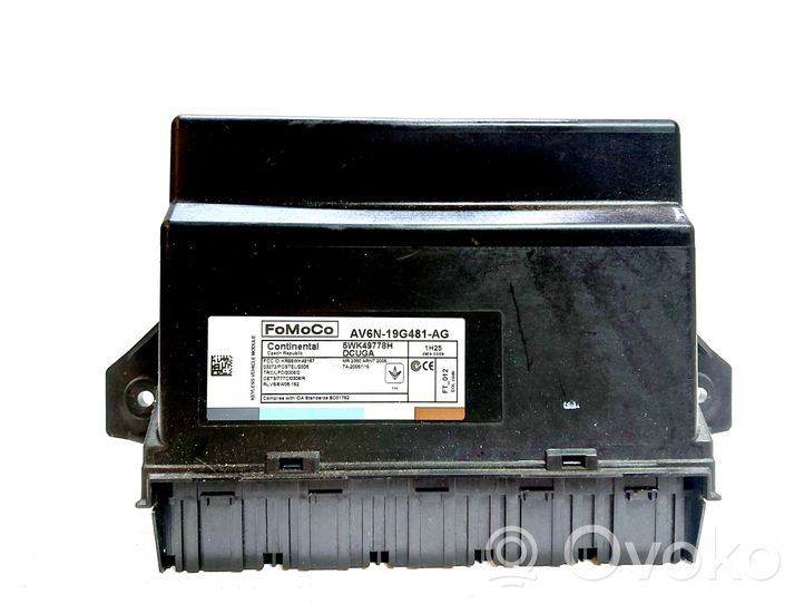 Ford Grand C-MAX Comfort/convenience module AV6N19G481AG