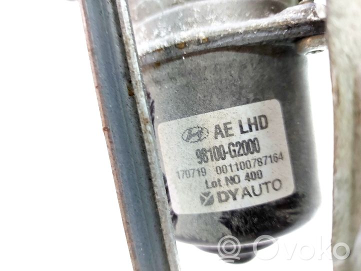 Hyundai Ioniq Motor y varillaje del limpiaparabrisas delantero 98100G200