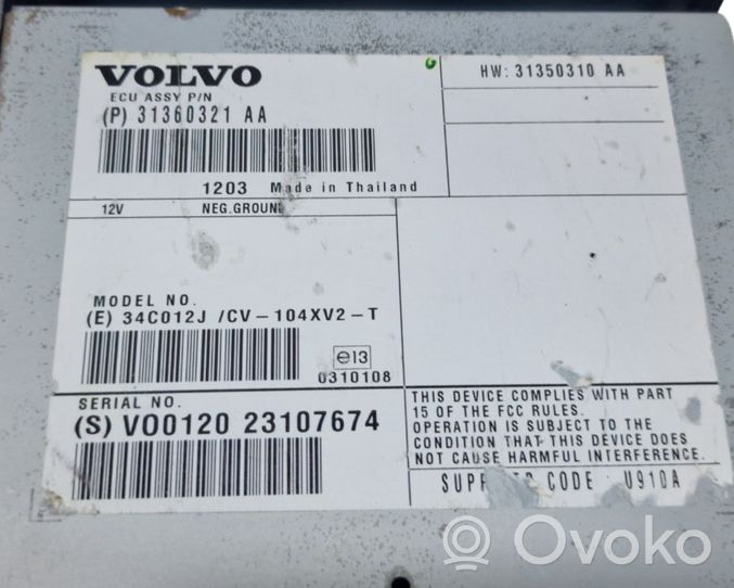 Volvo V60 Wzmacniacz audio 31360321AA