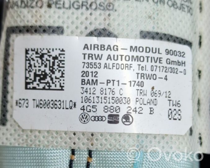 Audi A6 S6 C7 4G Poduszka powietrzna Airbag fotela 4G5880242B