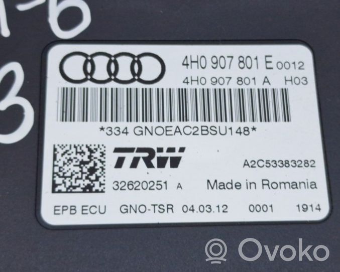 Audi A6 S6 C7 4G Modulo di controllo del freno a mano 4H0907801E