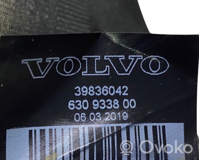 Volvo S90, V90 Takaistuimen turvavyö 39836042