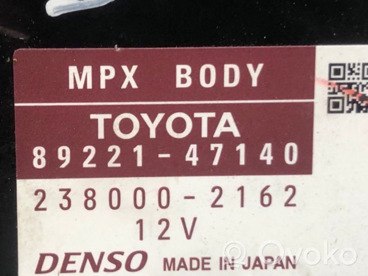 Toyota Prius (XW30) Modulo comfort/convenienza 8922147140