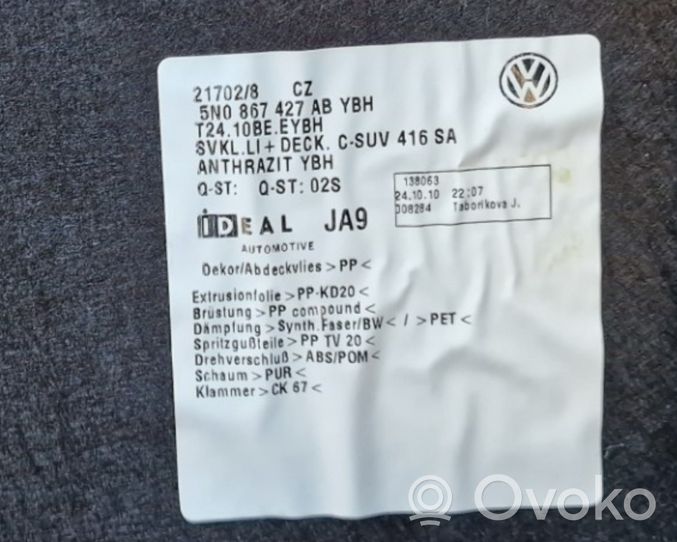 Volkswagen Tiguan Rivestimento pannello laterale del bagagliaio/baule 5N0867427AB