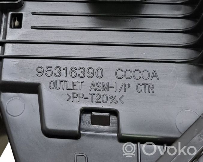 Opel Mokka Dysze / Kratki środkowego nawiewu deski rozdzielczej 95316390
