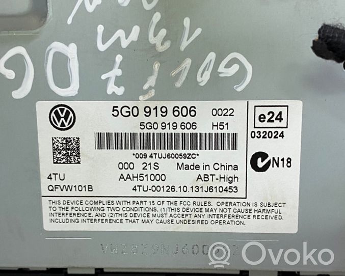 Volkswagen Golf VII Monitori/näyttö/pieni näyttö 5G0919606